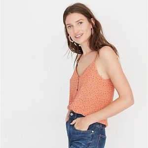 Madewell Button-Down Cami Tank in Playground Posies